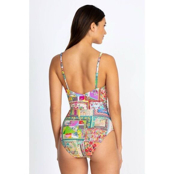 JOHNNY WAS FLEUR BRAIDED WRAP ONEPIECE SWIMSUIT XXL - Picture 3 of 16